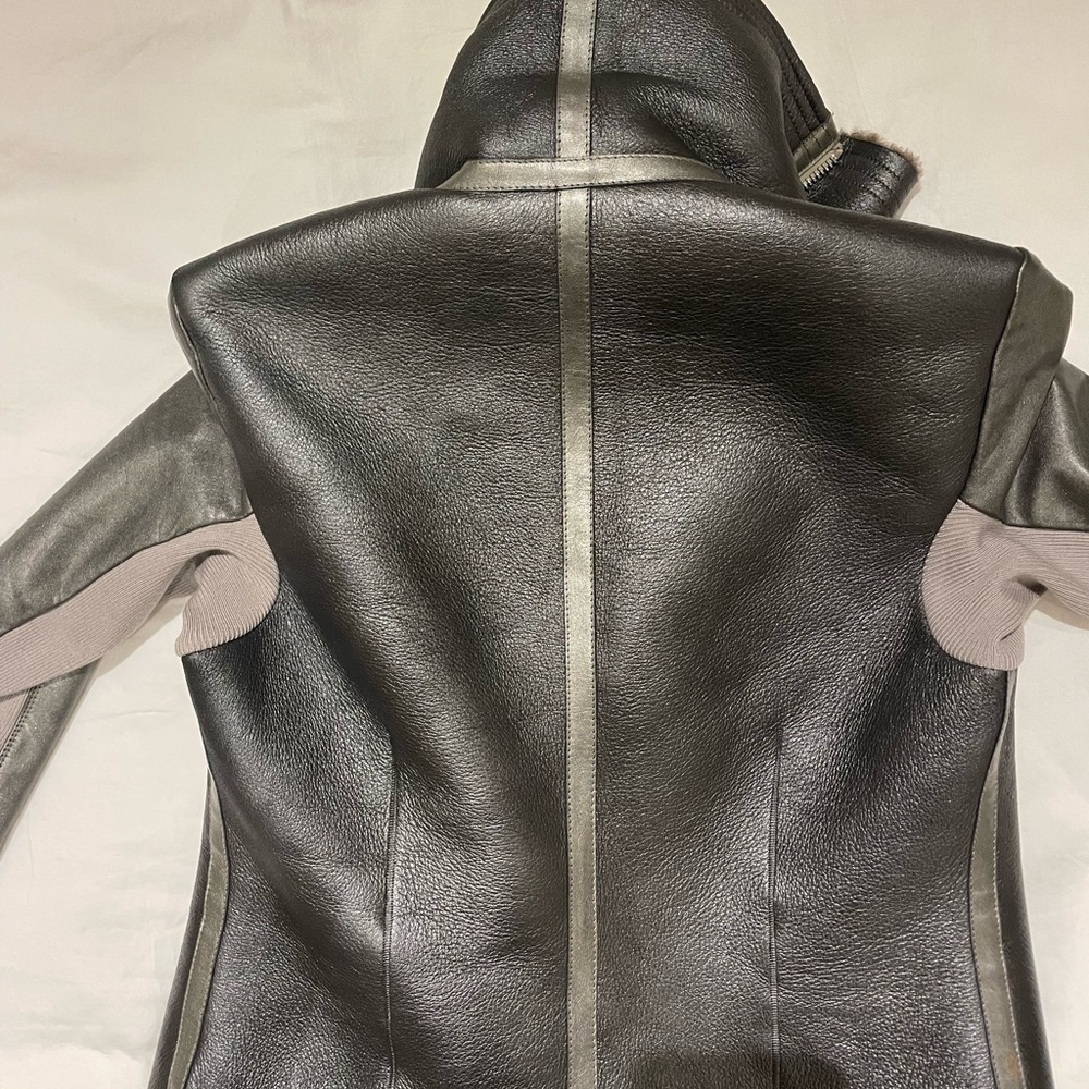 Rick Owens Metallic Shearling Jacket - Picture 6 of 9